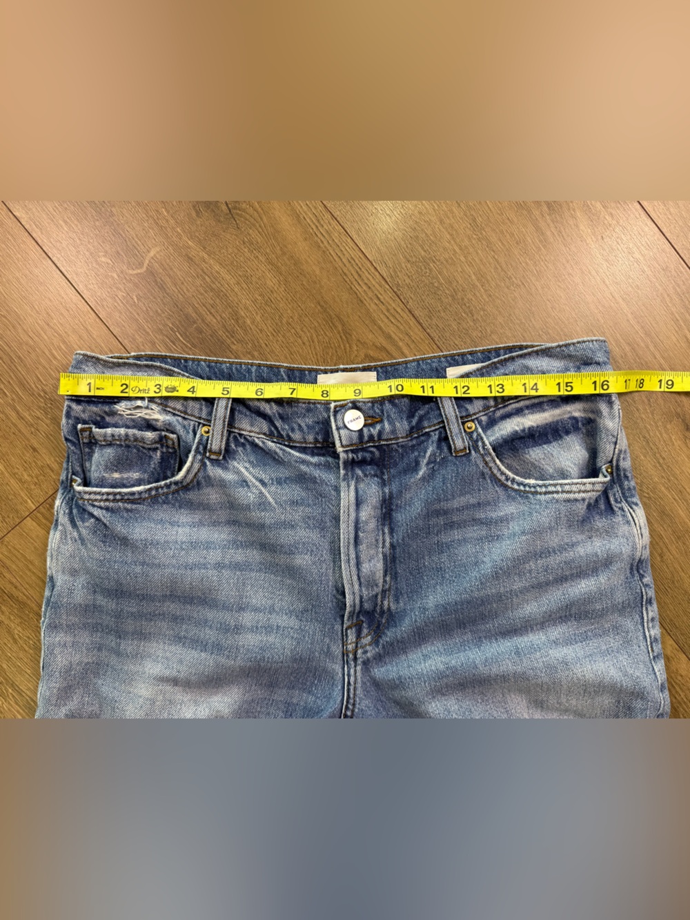 Frame Le Slouch Straight Leg Jeans In Newell Size 28 - Picture 11 of 13
